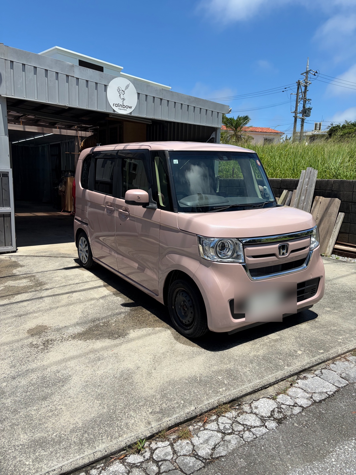 rainbow bodywork&paintの施工風景